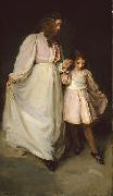 Cecilia Beaux Dorothea and Francesca a.k.a. The Dancing Lesson Sweden oil painting artist